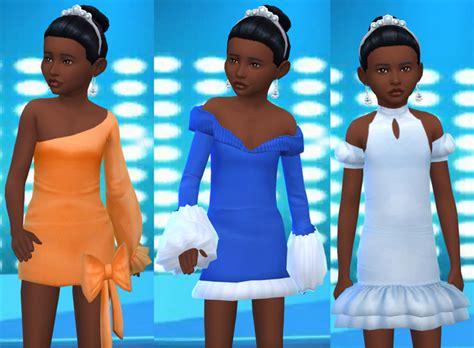The Glam Kids 3dresses Glorianasims4 On Patreon Kids Dress Girl