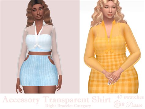 Dissia Accessory Transparent Shirt 47 Swatches Base Game
