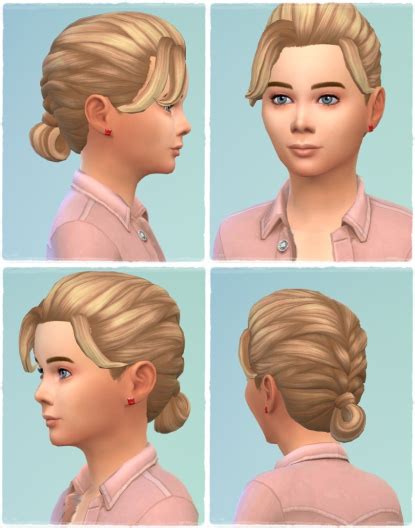 Birksches Sims Blog Little French Braid Hair Sims 4 Hairs