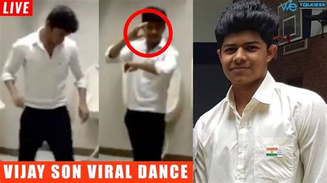 Vijay S Son Jason Sanjay Dance Video Like His Dad Goes Viral Youtube