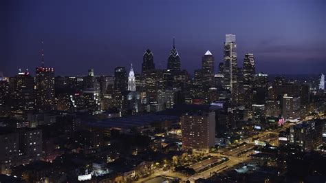 5k Stock Footage Aerial Video Of Downtown Philadelphia Skyscrapers And