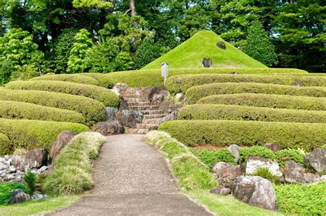 Scene At Momijiyama Garden In Sunpu Castle Park Shizuoka Japan Stock