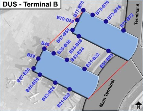 Dusseldorf Airport Dus Terminal B Map