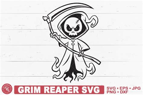 Grim Reaper Svg Reaper Happy Halloween Skull 2167462