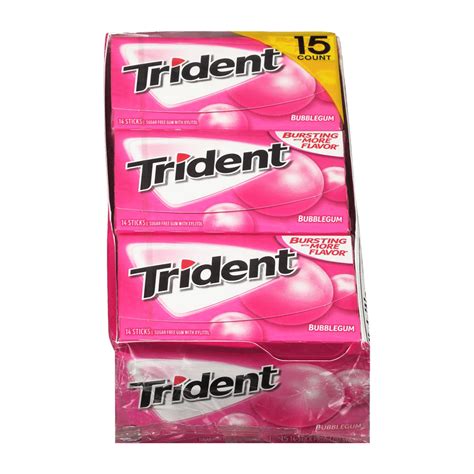 Trident Bubble Gum Club Pack 15 Count