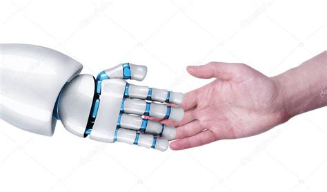 Handshake Of Robot And Human — Stock Photo © Vladru 149960274