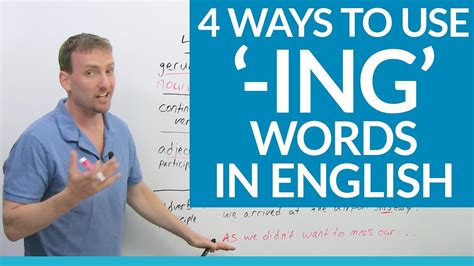 Improve Your Grammar 4 Ways To Use Ing Words In English · Engvid