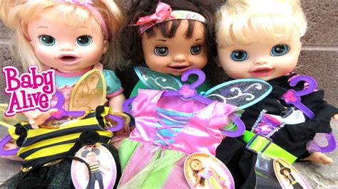 Baby Alive Help Pick Out Halloween Costumes For The Baby Alive Dolls