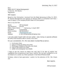 Kumpulan contoh application letter dibawah ini diperuntukkan berbagai pada dasarnya menulis surat lamaran kerja dalam bahasa inggris iku tidak begitu sulit sebagai mana 3 contoh application letter sebelumnya. Ragam Contoh Surat Lamaran Kerja Dalam Bahasa Inggris ...