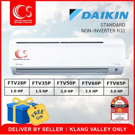 Daikin Aircond Non Inverter With Ion Daikin Hp Hp Ftv Pb
