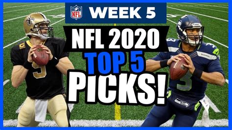 Nfl 2020 Week 5 Top 5 Nfl Game Predictions Weekly Nfl Picks Youtube