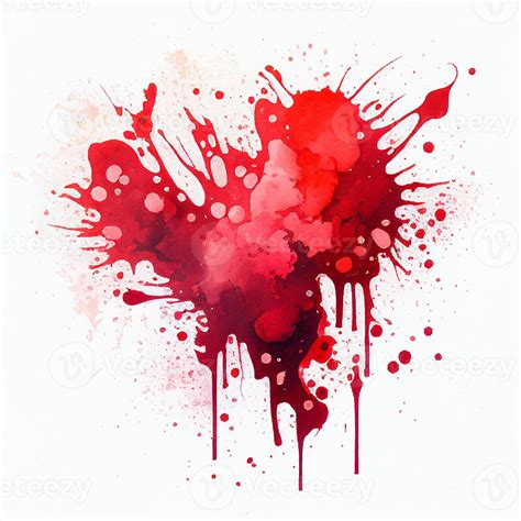 Red Stains Background Watercolor Ai Generation 22460376 Stock Photo