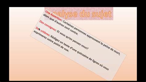 Vocabulaire des consignes (bac ecrit). Ecrit bac 02 _ b - Explication en français . l'analyse du ...