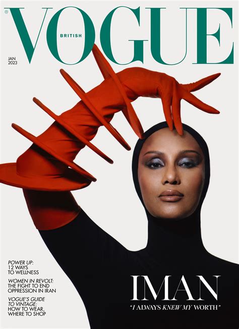Somehow This Is Imans First Ever British Vogue Cover Go Fug