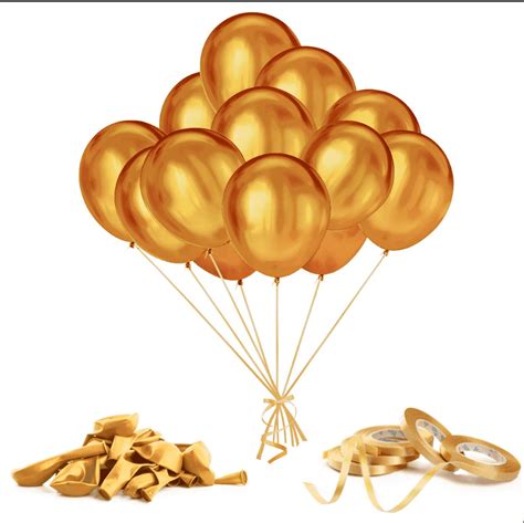 Metallic Gold Balloons 12 Inch Chrome Gold Balloons Gold Metallic