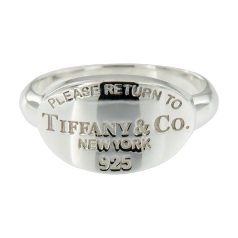 Sterling Silver Tiffany And Co Return To Tiffany Band Ring At