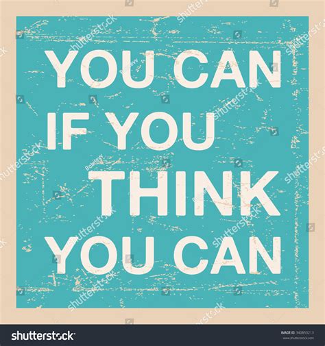 Quote Motivational Inspirational You Can You Stock Vector Royalty Free