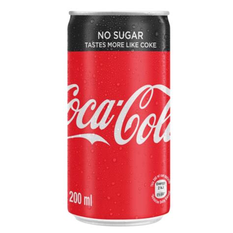 Coke Zero 200ml Can Bar Keeper