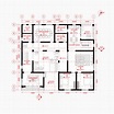 Modern House Office Architecture Plan with floor plan metric units ...