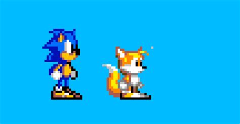Sonic From Sms And Tails Pixel Art Maker