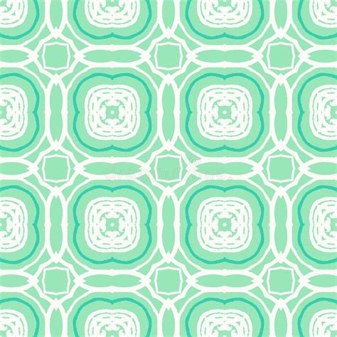 Vector Mint Green Geometric Art Deco Pattern Stock Vector