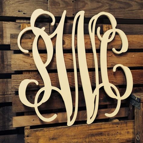 Large Wooden Monogram Extra Large Wall Letters 30 Etsy