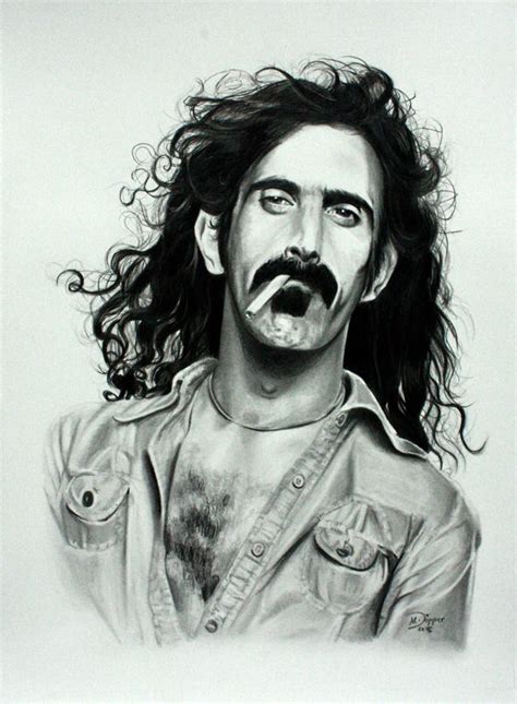 Frank Zappa Pencil And Polychromos On Paper Frank Zappa Franks