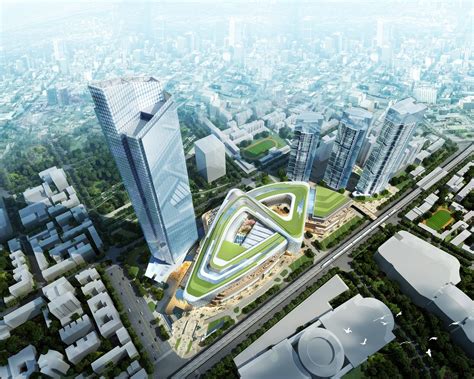 Aedas Designs A Chinese Knot Tie Mixed Use Development With High Rise