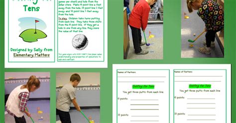 Classroom Freebies Golf Game For Adding Tens