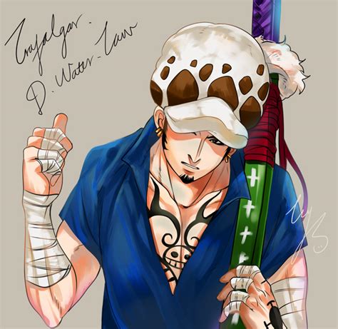 Trafalgar law is the captain of the heart pirates, a pirate crew from the north blue. Trafalgar D. Water Law by KrystalSxxx on DeviantArt