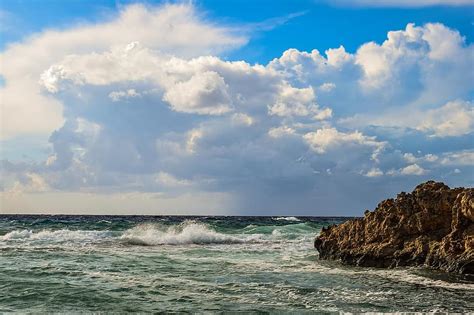 Sky Sea Clouds Beach Nature Landscape Seashore Ayia Napa Cyprus
