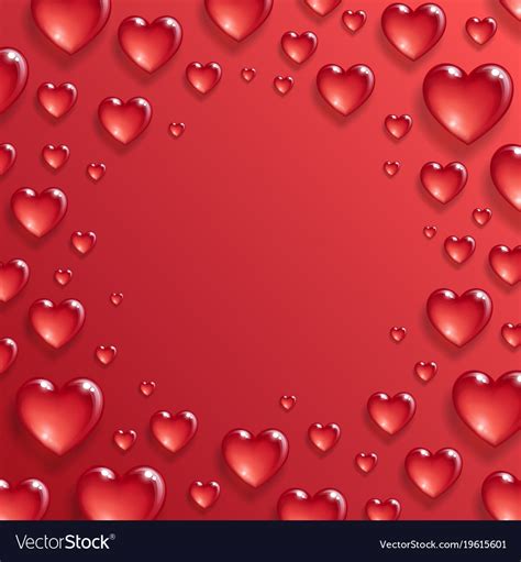 Valentines Day Greeting Card Template Royalty Free Vector