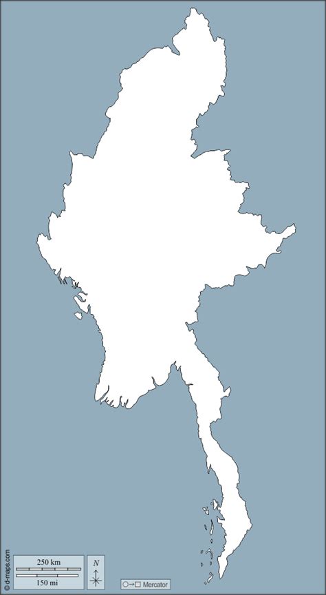 Burma Myanmar Free Map Free Blank Map Free Outline Map Free Base Map