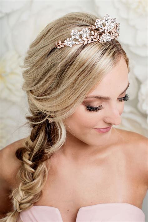 Rose Gold Wedding Headpieces And Bridal Tiaras Crowned By Juliet Gold