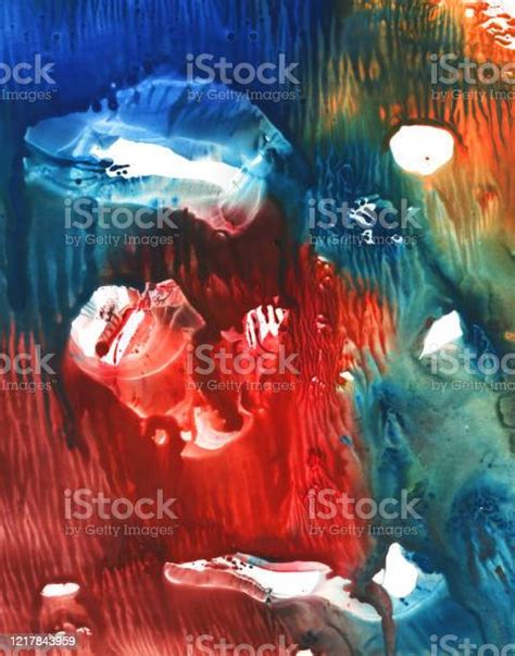 gouache print handdrawn texture monotype spots and splashes background illustration stock