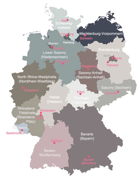 Large Detailed Political And Administrative Map Of Germany