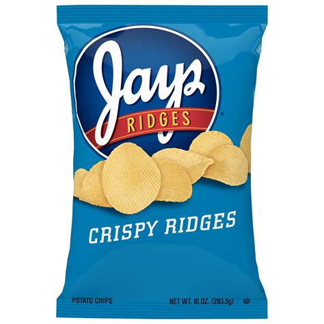 Jays Crispy Ridges Potato Chips 10 Oz