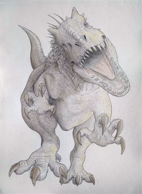 Indominus Jurassic World Indominus Rex Dinosaur Pictures Dinosaur Sketch