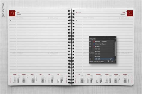 Planner Organizer Diary Calendar 2019 Print Templates Graphicriver