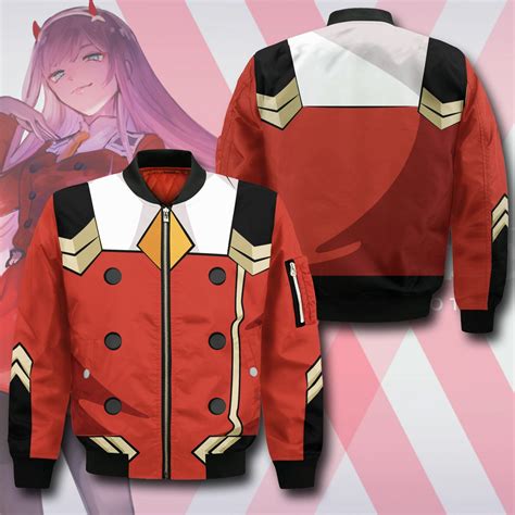 Darling In The Franxx Code 002 Zero Two Uniform Hoodie Jacket Darling