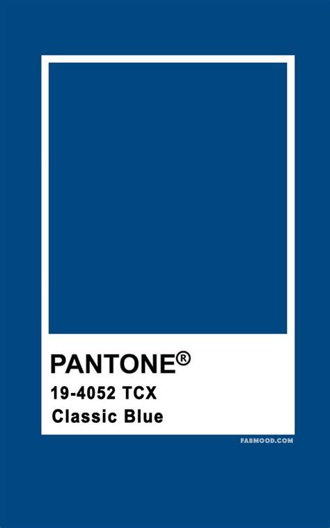The Pantone Color Of The Year 2020 Pantone Classic Blue 19 4052