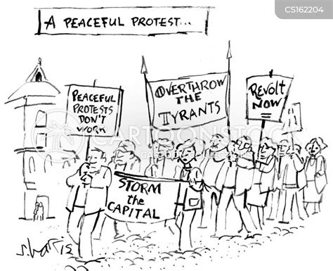 Peaceful Demonstration Cartoons And Comics Funny Pictures From