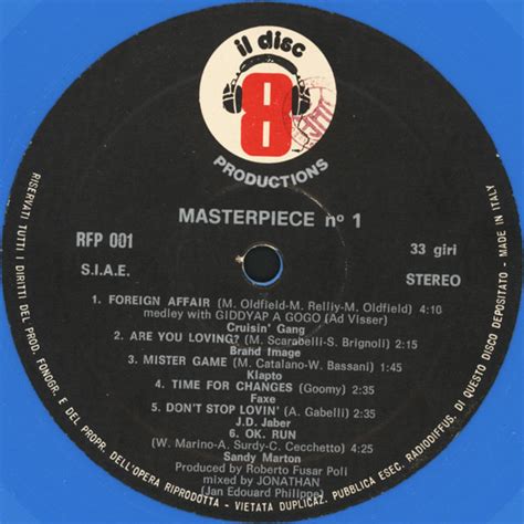 Masterpiece N° 1 1983 Light Blue Vinyl Discogs