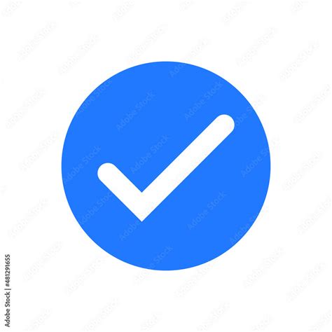 Vetor De Blue Account Verified Checkmark Blue Verified Tick Check