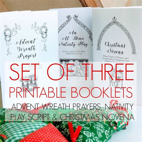 set   printable booklets advent wreath prayers