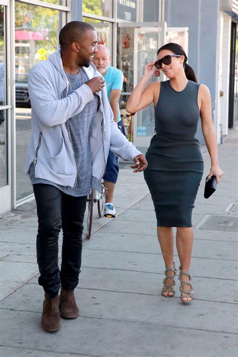 kim kardashian and kanye west out shopping in los angeles kim kardashian and kanye kardashian
