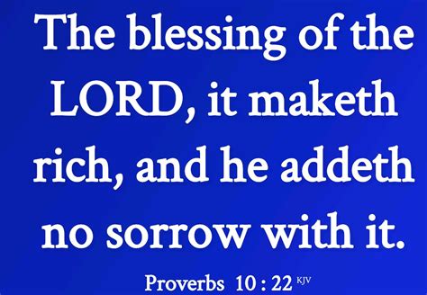 Proverbs 1022 The Blessing Of The Lord It Maketh Rich Proinfo