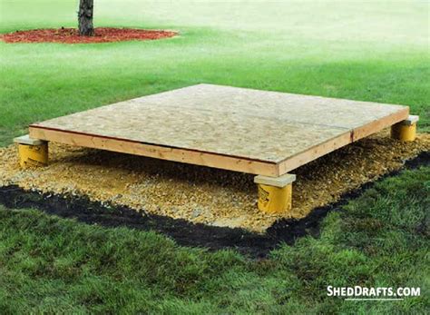 How To Build A Concrete Pier Shed Foundation Quickly