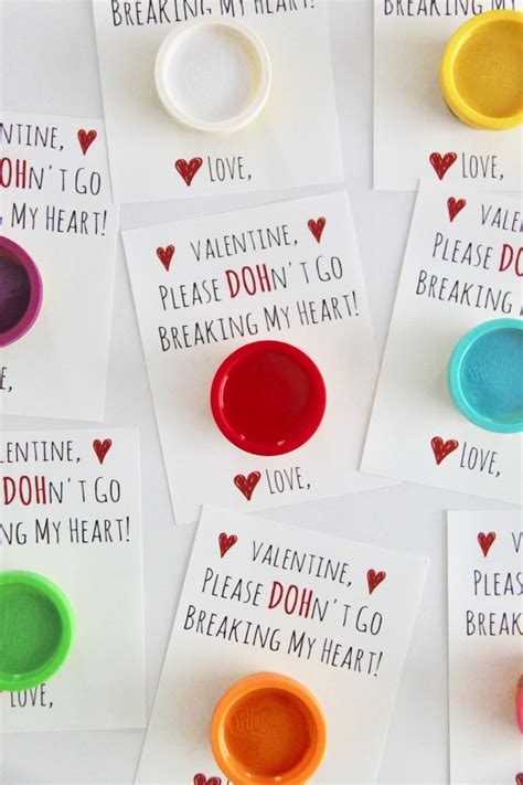 Play Doh Valentines Printable