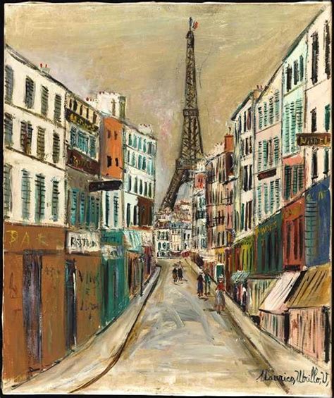 Vieille France — La Rue Saint Dominique Et La Tour Eiffel 1937